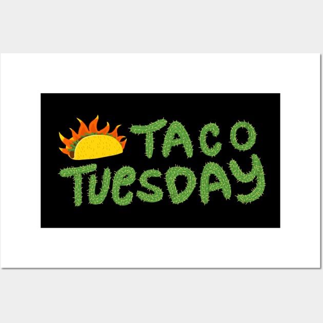 Spicy Taco Tuesday Wall Art by DebbieMongrel